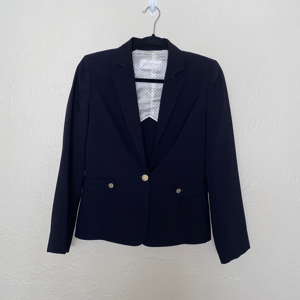 Valentino Roma pleated skirt suit